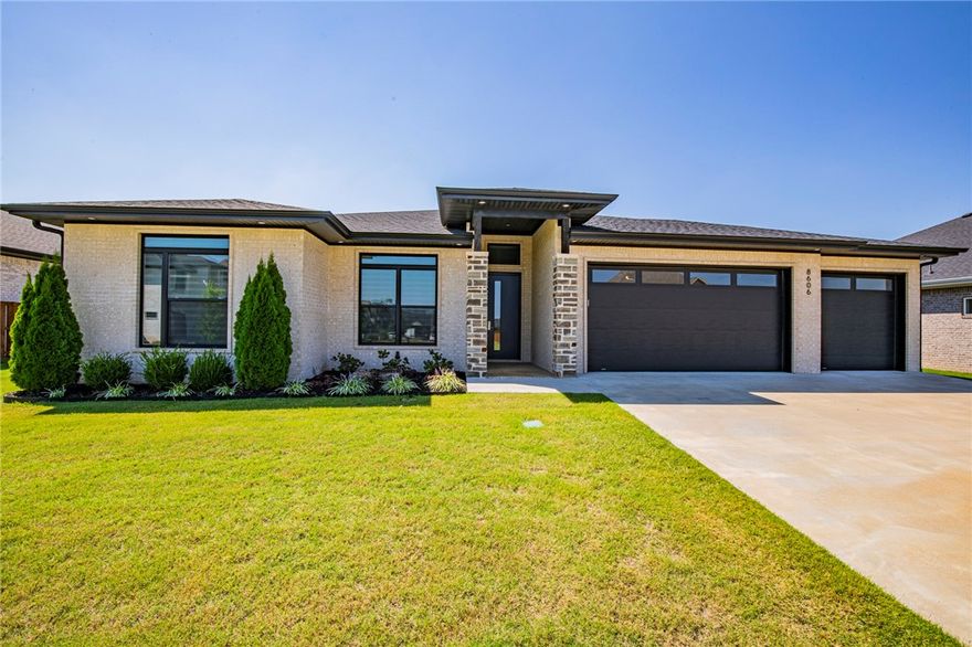 This stunning Custom Built single story home in Scissortail, features 2939 sqft, 4 beds, 3.5 bath and an oversized lot. Living space is open and functional from the minute you walk through the contemporary front door and see the in ground pool and covered outdoor living space. Can't forget to touch on the gorgeous light features throughout, fully trimmed out closet, and spacious primary bath! Extra storage throughout. All including the wonderful community amenities within Scissortail featuring a family and adult pools, playground, and one of a kind clubhouse.