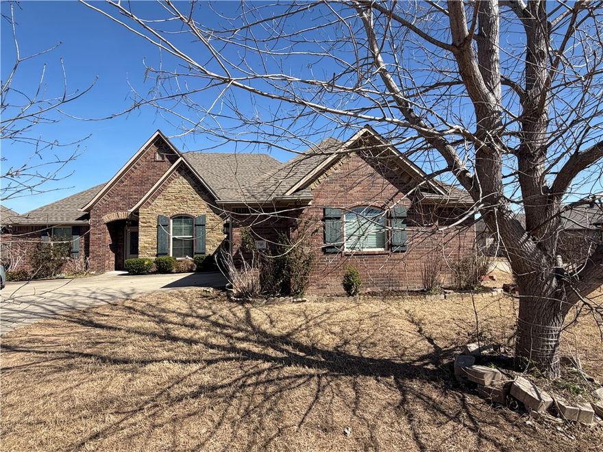 Rouse Custom Homes built in 2016. Great location. New paint in all rooms and professionally cleaned. Energy efficient, spacious home with lots of appeal. The kitchen is incredible. with soaring custom cabinets, stainless steel appliances, gas cooktop, granite countertops, tile floor, and more. Primary bath feels like a spa getaway with separate sinks, separate walk-in shower, and centralized whirlpool tub. Vacant and easy to show. Pre-plumbed for central vac.