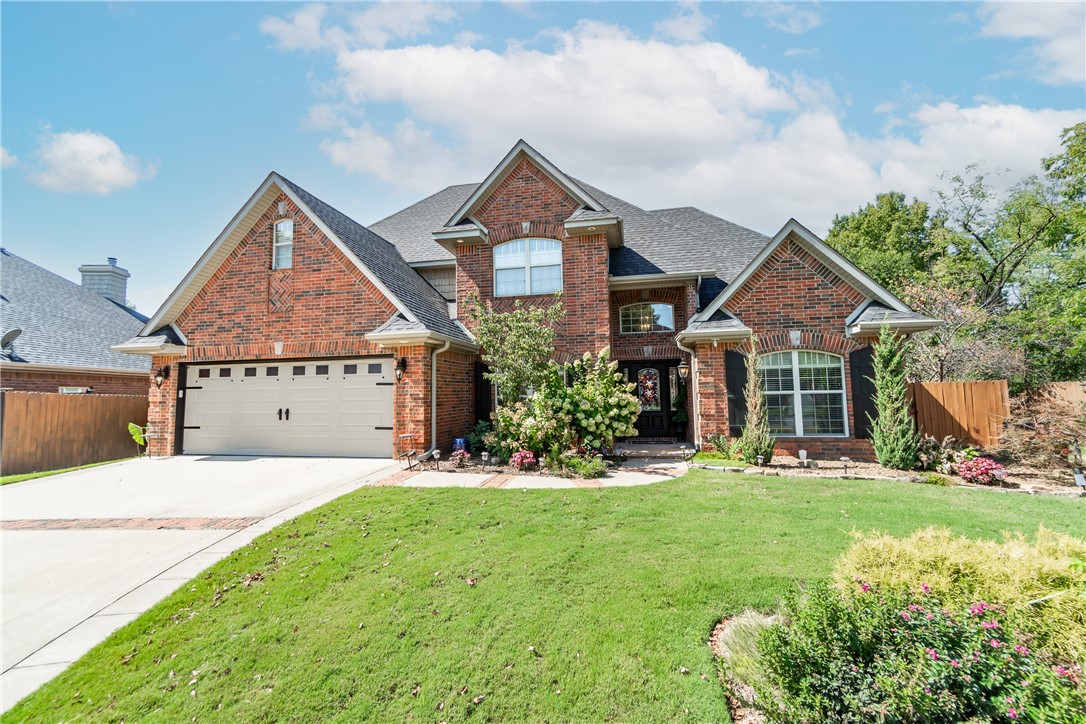 You will love this home as soon as you enter the inviting entryway. This home has many custom features, such as crown molding in almost every room, high ceilings, and beautiful built-ins. The front office has a walk-in closet and can be used as another bedroom. The master bedroom has an electric log fireplace and a master bathroom with a custom walk-in shower and a jetted tub. The family room has a gas-log fireplace and an exposed beam ceiling. The kitchen has custom cabinets with granite counter tops and a large island for extra storage. You can host your guests in the formal dining room or have a quiet dinner in the eat-in kitchen. The upper level has three bedrooms with large closets and a spacious open sitting area for games or entertainment. The outdoor living space is amazing, with an in-ground gunite pool, a covered back patio, and a gazebo. You can enjoy the pool and the patio with your family and friends. Don't miss this opportunity to own this wonderful home.