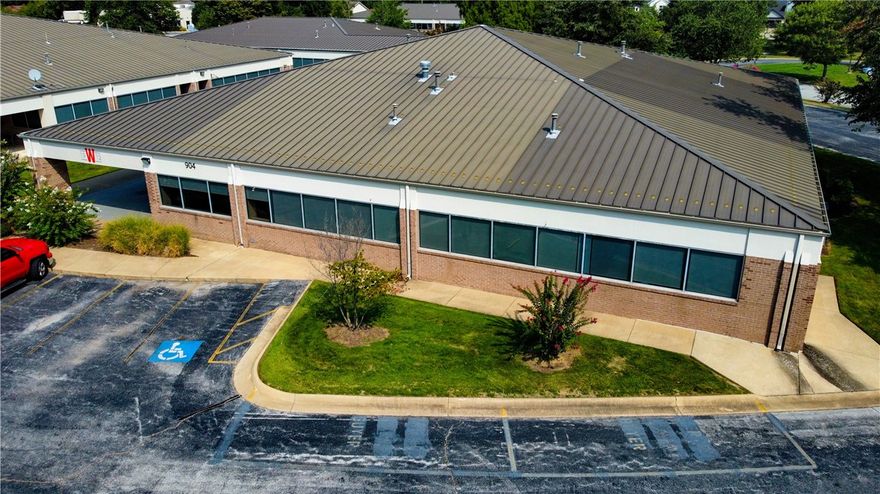 Closest office park to the new Walmart Global Campus.  On-site property management, direct access to I-49.  Amenities include: on-site fitness center, mountain bike trail, hotel & daycare services.  Security deposit is equal to first month's rent.  Tenant pays for phone, internet and janitorial services.
