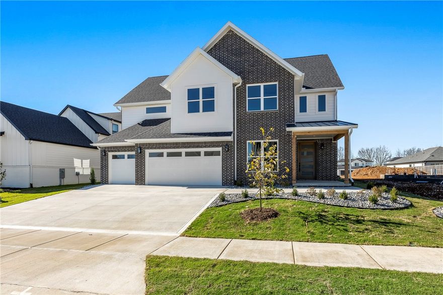 New Construction in the Bentonville subdivision of Aurora! Quality built with beautiful modern fixtures and features throughout. Great floorplan with 4BRS, 4BAs.  Stunning features include custom cabinets, quartz counters, hardwood floors, and modern light fixtures. Open living area to kitchen featuring gas cooktop and top of the line appliances. Office or great flex room down, Upstairs game/media room wired for sound or optional bedroom. Smart home Electronics package, security system and professional landscape package included. Covered back patio to enjoy year-round and three car garage. Neighborhood amenities to include 2 Pools, Playground, Sports Court, Open-Air Clubhouse and Dog Park!