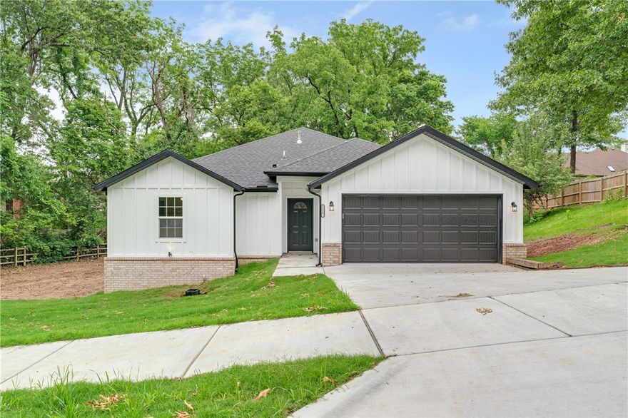 Brand-new and built to impress! This stunning 3-bedroom, 2-bath home offers quality construction, smart design, and a modern aesthetic. From the moment you walk in, you’ll notice the open layout that maximizes space and light, creating a warm and inviting atmosphere. Durable and stylish luxury vinyl tile flooring runs throughout the home. The spacious living area is ideal for gathering with family or hosting friends, while the contemporary kitchen features stainless appliances and solid-surface countertops. The split floor plan provides added privacy, with a large primary suite offering plenty of room to relax and unwind. Nestled on a spacious lot in a peaceful neighborhood, this home offers the perfect blend of comfort and convenience—with quick access to walking trails, local schools, retail shops, and restaurants.