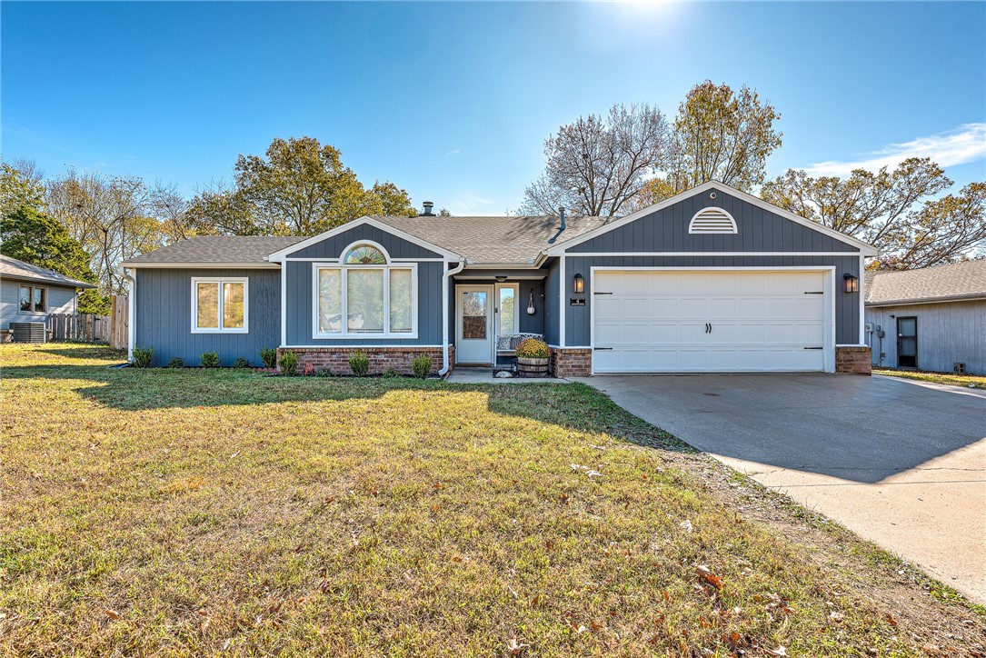 Discover the charm of this stunning one-level home, perfectly situated on a flat lot with a private, fully fenced backyard. Enjoy direct access to the scenic Tavistock Canyon Trail right from your backyard! The living area boasts a striking cathedral ceiling with natural wood shiplap, a design element carried throughout the dining area, kitchen, and hallways, creating a warm and cohesive feel. The thoughtful split floor plan offers a private retreat in the primary suite, complete with direct access to a brand-new wooden deck stretching the full length of the home. This expansive outdoor space is perfect for entertaining, unwinding, or taking in the serene surroundings. Additionally, the property includes a storm shelter, providing peace of mind during inclement weather. This home is a true retreat that effortlessly blends comfort and practicality!