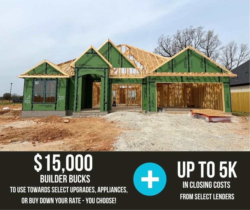 Hillcrest offers a peaceful setting with convenient access to top-rated schools and major employers, making it an ideal place to call home in Northwest Arkansas.The Redwood floor plan features a dedicated study, a single-story layout with a 3-car garage. Designed for comfort and functionality, this home includes ceiling fans in all bedrooms, full sod in both front and back yards, and front landscaping with a flower bed for great curb appeal.Inside, you’ll find thoughtful touches like framed mirrors in the bathrooms and additional cabinetry over the toilets for extra storage. The home is also plumbed for gas on the back patio, making it ready for outdoor entertaining.Open houses every Sunday from 1--4 PM. For a limited time, Builder Incentives: $15,000 Builder Bucks to use towards select upgrades, appliances, or buy down your rate -- you choose! Plus up to 5K from select lenders. For a total of up to 20K with lender incentives! Fence, blinds, and gutters are all included.