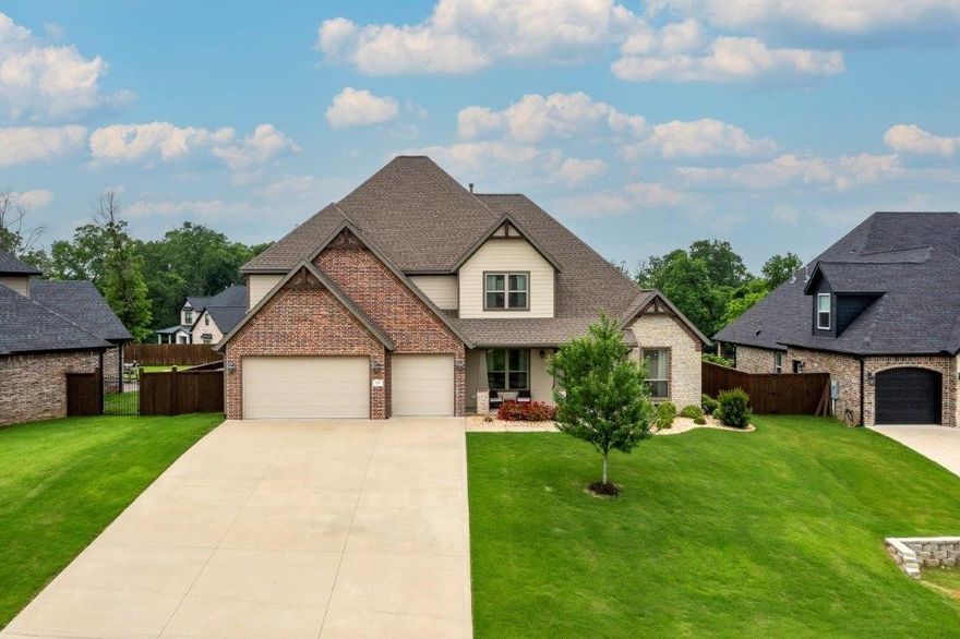 Immaculate one owner home located in the desirable Woods Creek Subdivision.  This beautiful home built in 2016 offers 4,044 sf with 5 bedrooms, 3.5 bathrooms, 3 car garage, a bonus room with a wet bar, office, formal dining room and so much more. This home features granite countertops, crown molding, wood flooring, butler’s pantry with a wine fridge, extra cabinets and countertop space as well as a spacious backyard with a patio space and fire pit to enjoy the outdoors! Amenities of the neighborhood include walking trails, neighborhood pond, pool, playgrounds, & basketball courts. Conveniently located to the new Walmart campus, Downtown Bentonville, mountain biking & Greenway trails, all with quick access to I-49 and Bentonville Schools!