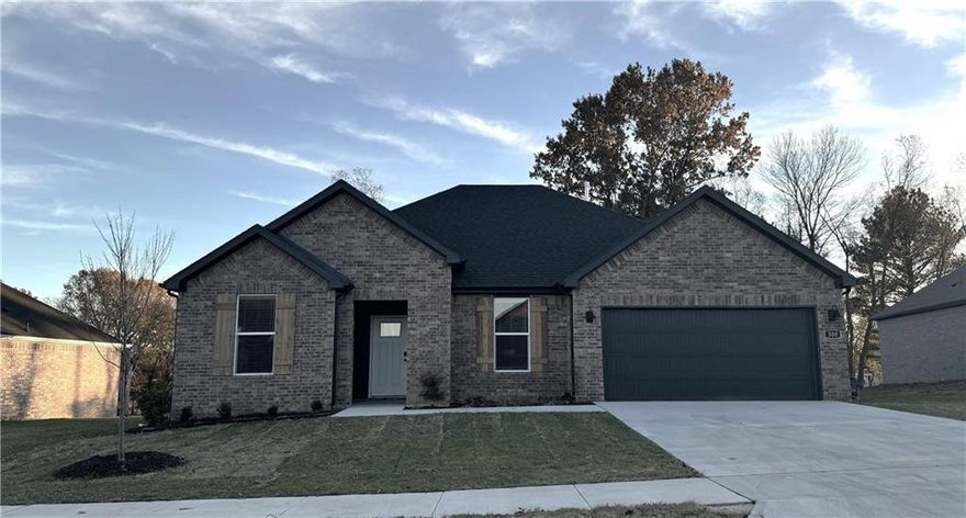 Discover the stunning Bandera Plan in the desirable Goose Creek Village, where quality meets affordability. This home boasts a modern kitchen with quartz countertops, stainless steel appliances, a walk-in pantry, and 42-inch soft-close cabinets with crown molding. The private primary suite includes a luxurious en-suite bathroom with quartz countertops, double sinks, an oversized shower, and a spacious walk-in closet. The living room features a sleek electric fireplace with a built-in heater, complemented by luxury vinyl plank flooring throughout the home. Additional highlights include ceiling fans, a brick exterior on all four sides, and a covered patio, perfect for outdoor relaxation. Comes with brand new washer, dryer, refrigerator! Fenced backyard! This home combines style and functionality in the heart of Farmington!