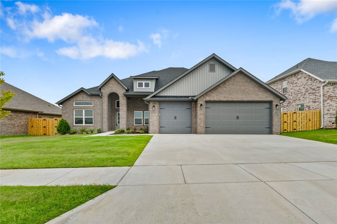 Fall in Love with The Hitch! This stunning 4-bedroom, 3 bathroom open floor plan is a must-see! The kitchen is designed to impress, featuring custom cabinetry, granite countertops, and stainless steel appliances—perfect for cooking and entertaining. After a long day, retreat to the primary suite, where relaxation awaits. This home also includes a 3-car garage, fenced yard, gutters, and a covered patio, offering both convenience and comfort. Taxes are currently based on land only. Don’t miss out—schedule your tour today! The seller will pay up to $7,500 towards closing costs with the buyer's lender of choice. In addition a preferred lender credit of $3,000 when using builder's preferred lender.