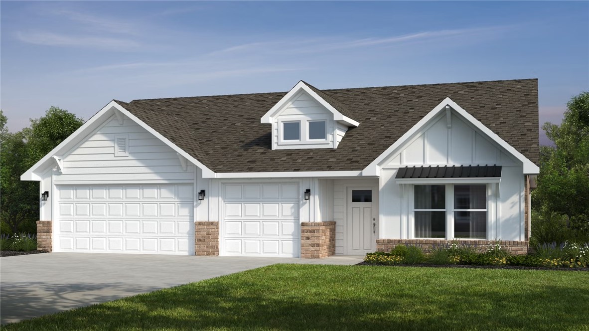 This floor plan is a 3-4 bedroom, 2-bathroom 1750 square
feet home featuring 10-foot ceilings in the entryway,
kitchen, and living area, plus dual vanities in the primary
bathroom. The 1750 3-Car Series delivers the luxury of a
larger floor plan with an included 3rd car garage. Enjoy
the flexible floor plan with the choice of 3 or 4 bedrooms
to find the best fit for your life. Taxes subject to change based on new construction.