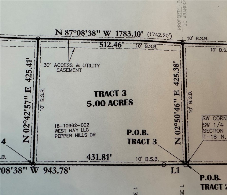 Pepper Hills outlots - Land