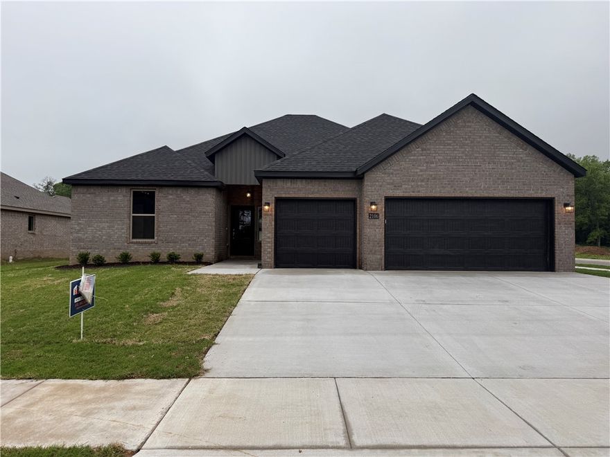 Beautiful new construction home located on a corner lot in a new neighborhood.  Home features tall ceilings with built-in cabinets in the living room and quartz countertops throughout the home.  This spacious 4 bed 2 1/2 bath home is built by a local builder and backed by a new home warranty.  Lots of custom features in this home and it’s move-in ready!