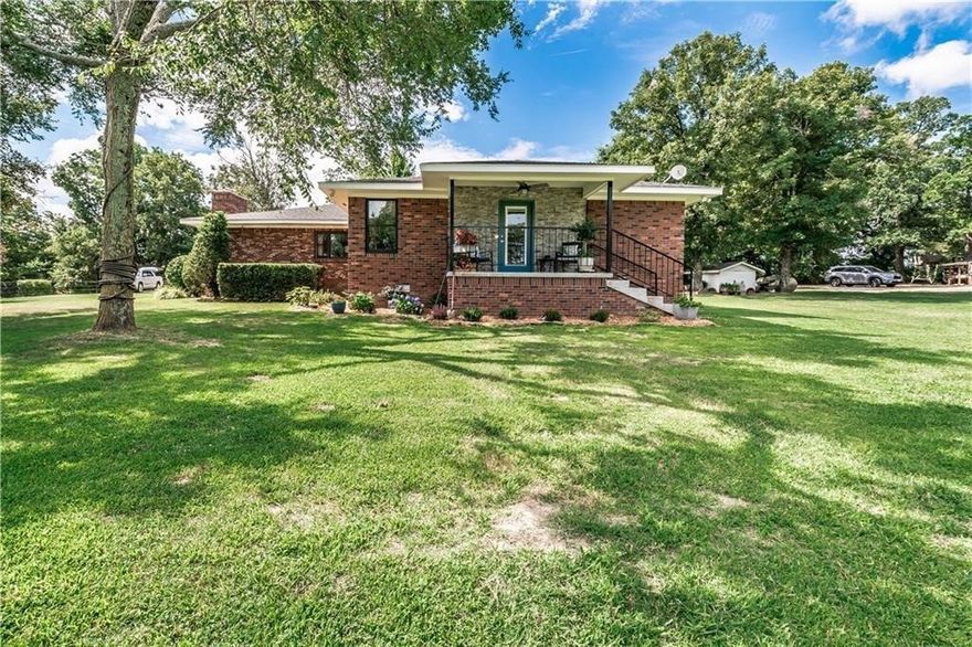 Very well maintained cattle farm, with large working corrals and holding area, 4 hay barns, shop building, storage building, fencing in excellent condition and cross fenced into 12 pastures with ponds and watering tanks, 3 wells, pastures are in good condition.  Total acreage is 267 acres more or less.  Seller has priced 200 acres with improvements at $927,000.   Home is in very good condition with lg kitchen, living room, & master bedroom with bath.