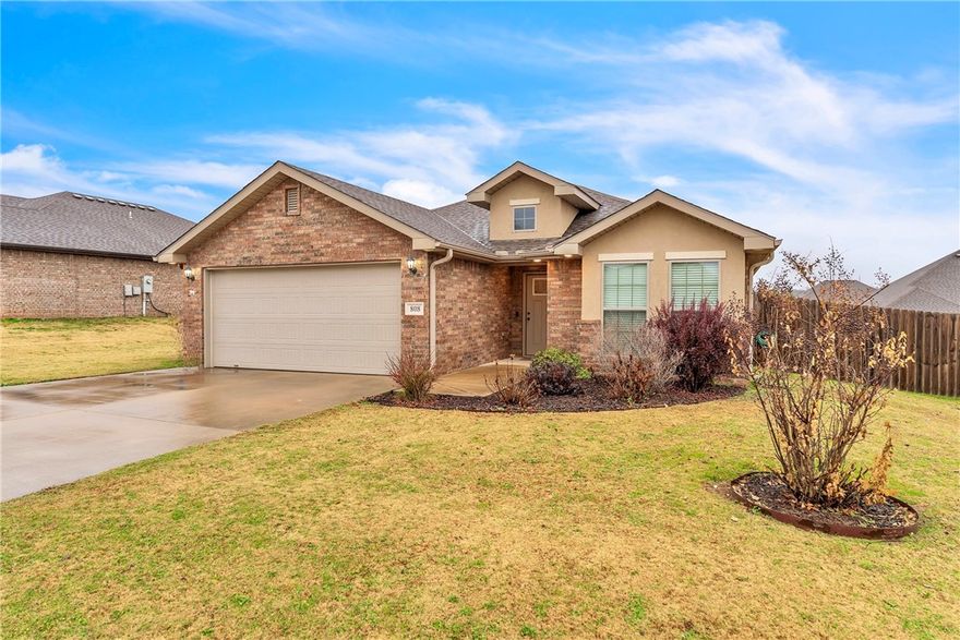 Welcome home to 808 NW 63rd Avenue — a well-kept 3-bedroom, 2-bath home in Bentonville’s Silver Meadows community. Built in 2018, this home features an inviting open layout with a light-filled living room that connects to a modern kitchen complete with granite countertops, a large island, and generous cabinet space. It’s a great setup for entertaining or simply enjoying everyday life.

The primary suite offers two separate closets and a comfortable ensuite bath, while the additional bedrooms provide the flexibility you need for guests, kids, or a home office. Outside, the fenced backyard includes a patio perfect for relaxing and a delightful she-shed — ideal for crafting, storage, or your own quiet escape.

With a two-car garage, a level lot, and quick access to Bentonville schools, parks, shopping, and local amenities, this home blends convenience with modern comfort. Move-in ready and easy to love, it’s a fantastic find in Silver Meadows.