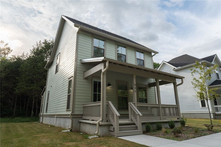 Beautiful new 3 BR/3 BA home in the Willow Bend S/D. Open living/dining/kitchen on the first floor plus the 3rd bedroom and a full bath. Upstairs is the primary and 2nd bedroom, each with a full bath, plus the laundry room. Walk-in closets in all bedrooms. Luxury vinyl plank throughout. Covered front and back porches provide room for outdoor relaxation. Subdivision features green spaces, sidewalks and tree-lined streets for walking and creating community connections. Owner occupancy is required in the subdivision. Interior photos are pulled from a previous build of the same floor plan, and colors/materials on inside may differ. Agent owned.