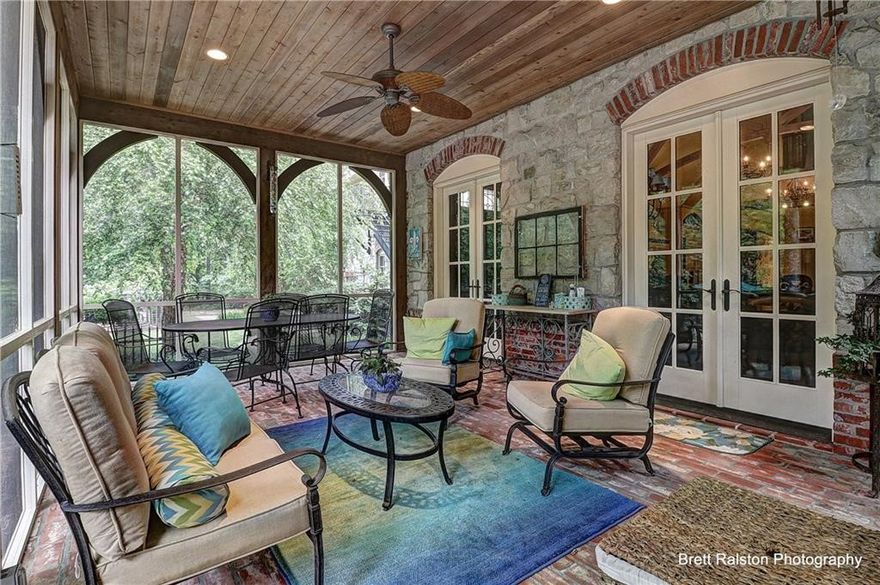 Exquisite Estate surrounded by over 11 acres of luscious hardwoods. This home simulates a fifteenth century structure. Designed by Terry Park a predecessor of Fay Jones. This home host abundance of open spaces for entertaining and family gatherings. The customize gourmet kitchen is a dream for any chief. Cathedral ceilings in both kitchen and living room boast Amish Crafted Beams. Hand scraped Arkansas Red Oak floors that are virtually indestructible. Step outside to your own oasis and enjoy the pool/fountain/Koi Pond and tennis courts. Then as the evening sets go up to your private Observatory and enjoy the sea of tranquility of the Moon, Jupiter or the rings of Saturn. Schedule your private showing. 10.45 Acres more or less.