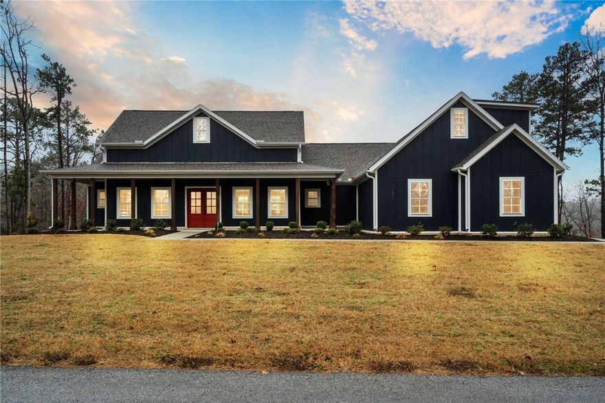 Set on 1.96 acres with beautiful wood views, this 4-bedroom, 3.5-bath Craftsman- home features a wrap-around front porch, a sun-filled living room with vaulted ceilings and large windows throughout. The open floor plan flows effortlessly into the gourmet kitchen, complete with a built-in 60-inch fridge/freezer, custom cabinetry, and premium finishes. The primary suite offers a spa like bathroom, while the massive 4th bedroom can double as a versatile bonus room. Unwind on the expansive covered back patio or relax in the hot tub surrounded by nature. This home is just minutes from Beaver Lake, Prairie Creek Marina, and downtown, offering an ideal blend of tranquility and convenience. Don’t miss out on this amazing property that brings together comfort, style, tranquility and beauty. Furniture is Negotiable.
