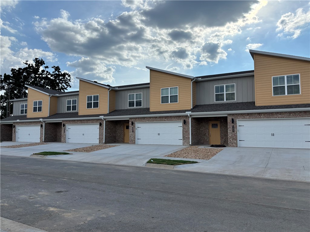 1st month FREE with 12 month lease!!! Beautiful New Construction Townhome in Pea Ridge!!! 3 bedrooms 2 1/2 baths, Master on main level. Wood style flooring throughout. Kitchen features custom cabinets, stainless appliances, granite counters, large pantry. Living room has high ceiling and is open to the kitchen and access to the back covered patio. Master bedroom includes walk in shower double sinks and large closet. Upstairs has 2 large bedrooms and 1 full bath, bonus room/office and additional storage room, garage is insulated and included an insulated garage door. Lawncare is included.