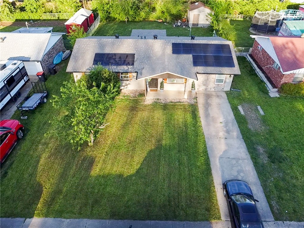 Great Opportunity for First-Time Home Buyers!
This 4-bedroom, 1-bath home is in a great location—close to schools, shopping centers, and a hospital. It features LED lights, a gas range,a large yard with a covered deck and storage in the back. HVAC was replaced in 2019. Roof and deck replaced in 2021, Plumbing fixtures , mechanical upgrades and updated windows had made changes about 2 years approximately.
The solar panels are a great addition to this home, offering upfront savings on energy costs
Don't miss your chance to own this home and convey with property.