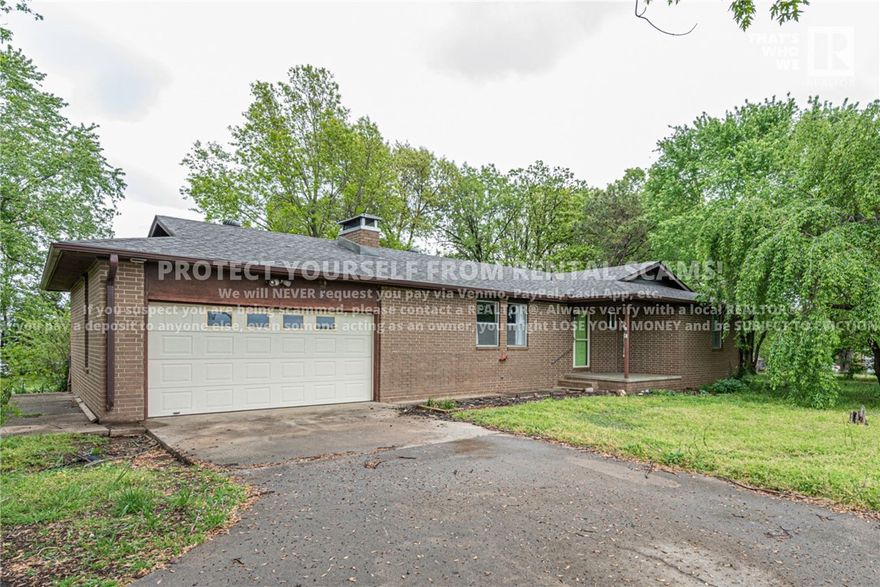 COMING SOON! Available approx. 11/10/25! This inviting property offers a warm and comfortable atmosphere with a charming wood stove fireplace, ample cabinet space in the kitchen, tile flooring in wet areas, and spacious bedrooms each equipped with ceiling fans for added comfort! Don't miss the bright and airy sunroom! Head outside to a large backyard, offering plenty of space for outdoor activities. **Tenant is responsible for all utilities and lawn care/maintenance