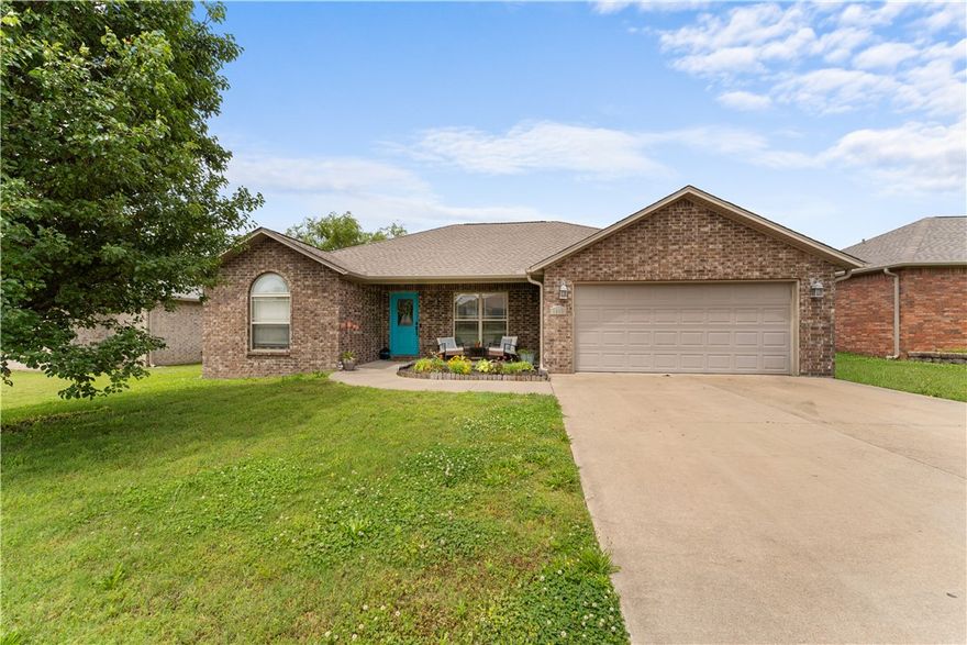 Step inside this beautiful home in an established Siloam Springs neighborhood, where soaring high ceilings, elegant crown molding, built-ins, and durable LVP flooring immediately welcome you into a spacious, light-filled layout. The highly desirable split floor plan perfectly balances privacy and connection, flowing effortlessly into a modern kitchen complete with sleek granite countertops. Just outside, an expansive backyard awaits with a brand-new pergola-covered patio—your absolute dream setup for summer hosting. Peace of mind is built right in with a new roof installed in 2025, plus a prime location just steps from the local Elementary School and the Siloam Springs Aquatic Center. Don't wait on this one. It will be gone before you know it! Fridge, washer & dryer do not convey.