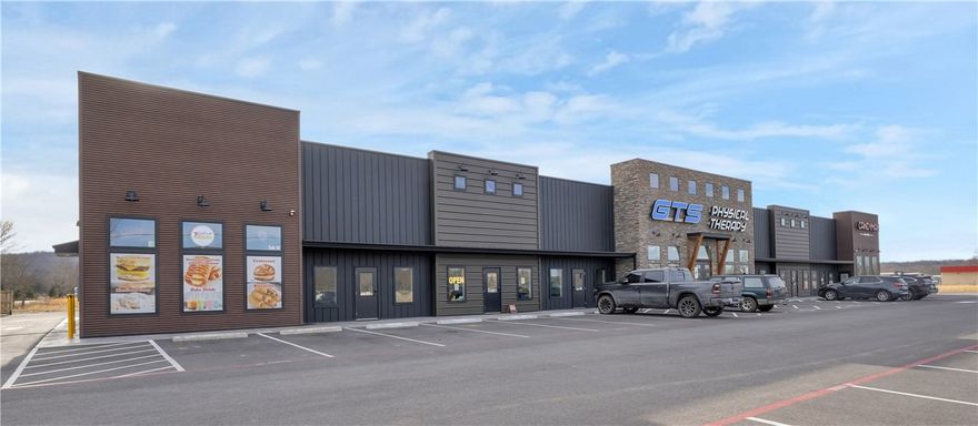 A newly built NNN retail center in Elkins, Arkansas is available for acquisition. 

The property totals 11,876 square feet and is currently 90.79% leased, with two small suites available for easy lease up. All tenants operate under NNN leases with minimal landlord responsibilities. The current rent is $240,060 with 9 tenants but there is a potential rent of $269,772 if the 2 vacant units are filled at their listed rates. The adjusted NOI is $251,967 when considering the most recent vacancy rate. 

The site spans 3.31 acres, includes 59 parking spaces, and sits along Highway 16 with approximately 13,000 vehicles per day.