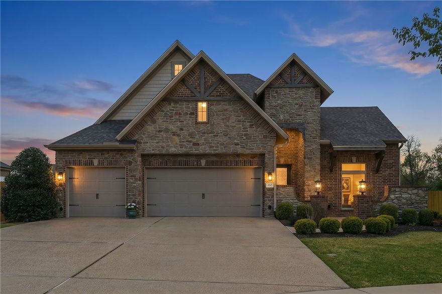 This immaculate 1 owner home in highly desirable Central Park has been recently painted and has a new roof in 2026 and new water heater in 2025. The open living space brings both formal and informal spaces together to make the perfect home for entertaining friends and family. The chef's kitchen has a 5 burner gas range, lots of storage and a walk-in pantry. A split bedroom plan provides privacy for all, and the primary suite is an owners dream with large windows allowing lots of natural light. The large backyard boasts a covered back porch which is a perfect place for morning coffee or evening beverages, and the backyard firepit with tree-lined view is the ideal spot to gather for roasting marshmallows or just relaxing. Located within walking distance of Central Park Elementary, Bright Field Middle, Fulbright Junior High, Wolf Park Trail and all that Bentonville has to offer. Please see attached recent updates sheet.