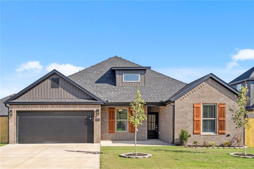 Welcome to your family home in Walnut Grove Estates. This upcoming Bentonville subdivision is located
just minutes from Vaughn Elementary, the airport, groceries, gas, & more. This gorgeous home includes so many upgrades. Quartz countertops, custom built cabinets, large separated kitchen, built-in wine rack, large closets, split floor plan & so much more.  The large master bedroom is a true retreat with a soaker tub, custom tile shower with bench, & oversized walk-in closet. Fence & gutters included in purchase price. Neighborhood pool & other POA amenities coming soon. You don't want to miss out on this one, because it won't last long.  Non-Refundable fee and monthly pet rent depending on breed and weight.