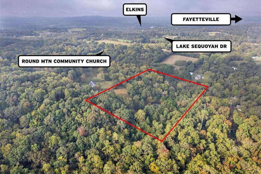 Beautiful property in the heart of Northwest Arkansas in East Fayetteville- Tract 3 offers 7.68 acres -- A great chance to own almost eight acres in NWA ! Wanting to build a little bit out & enjoy nature?  Here's your chance - this property sits at the end of the drive, and also has a second access point in the back off of Tarrmel Rd - there's a pond, plus a wet weather creek.  Featuring a lovely build site, all within 20 minutes to the Mission & Crossover intersection in Fayetteville. 10 minutes to Goshen, 10 minutes to Elkins. Water tap is in place. Electric at the drive. Don't miss the chance to call this peaceful, park like setting your own.