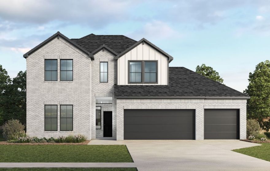The Seiver plan in Hughmount South, in beautiful Fayetteville, AR! This two-story plan offers 4 bedrooms, 3 full bathrooms, and an upstairs game room! Upon entering, you will find a spacious open kitchen and living area with a beautiful, modern electric fireplace with a poplar mantle! The kitchen features quartz countertops, 42-inch cabinets, tile backsplash, and a gas range! This home will feature LVP throughout the first floor, and carpet on stairs and in all upstairs bedrooms and common areas! Each bedroom and the living room will have a ceiling fan. The primary suite features stunning beams, and a beautiful ensuite with a walk-in shower and freestanding tub! Each home in Hughmount South offers a 3-car garage, 4-sides brick with siding per plan, and a covered patio per plan. These homes feature LED lighting throughout, and a high efficiency AC with a programmable Wi-Fi thermostat. Taxes and parcel TBD.
