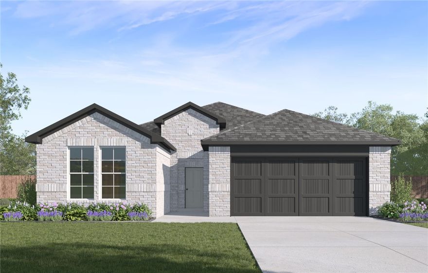 Optimal Ozark plan in Huber Place in Centerton, AR! Each home in Huber Place was meticulously crafted with attention to detail, creating a space that feels both luxurious and welcoming. From the moment you walk through the door, you'll be greeted by modern features and spacious layouts that cater to every lifestyle. Each home will feature an electric fireplace with a poplar mantle, and LVP flooring throughout. You’ll find a ceiling fan in all bedrooms and the living room! These homes will be complete with quartz kitchen counters, 42-inch cabinets, and stainless-steel appliances! The Ozark plan offers a lovely office nook off the kitchen! The primary bath features quartz counters, double sinks, a walk-in shower, and garden tub! The secondary bath will have a tub/shower. Home will have a Garage Door Opener, landscape package, and beautiful 4 Sides brick with Hardie® fascia per plan.