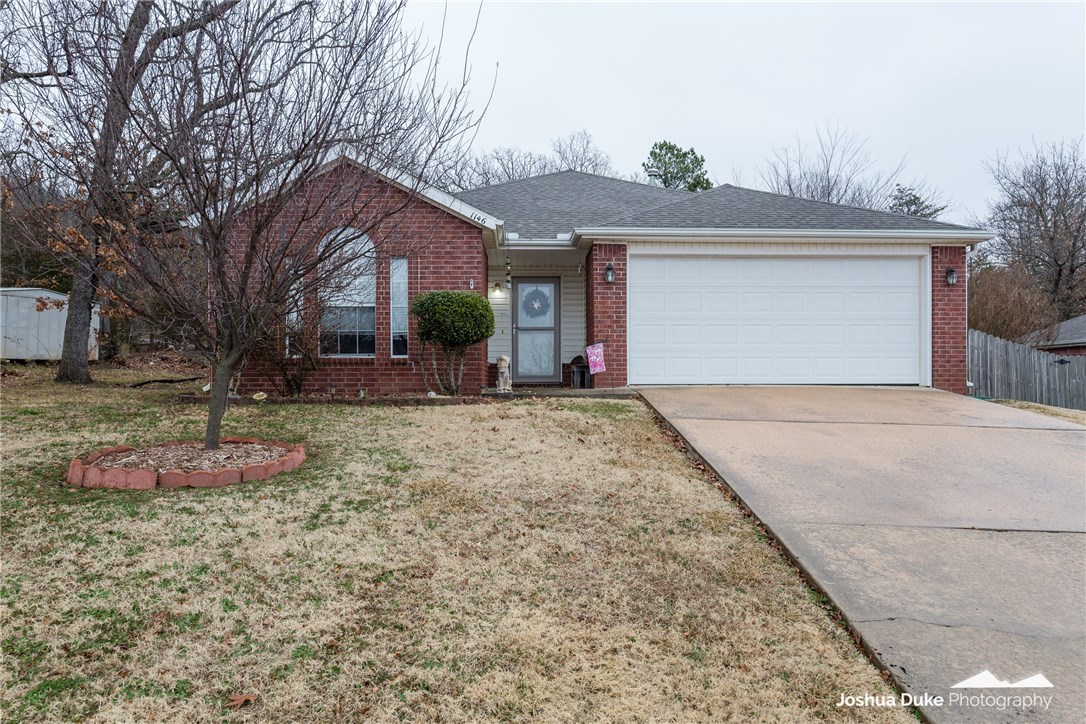 Cute all brick one level home in West Fayetteville. 1,270 heated square feet includes 3 bedrooms, 2 bathrooms, kitchen, living, and a separate laundry. Other amenities include pergo flooring throughout, new furnace in 2019, gas log fireplace w/remote, privacy fenced back yard, fresh interior paint, whole house guttering, and a 2 car garage. Home has been very well maintained.