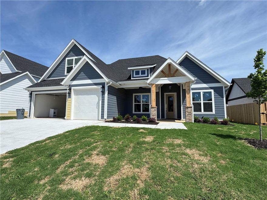 Welcome to your new construction home in the desirable Crescent View Phase II Subdivision! This home boasts 4 or 5 bedrooms, 3 full bathrooms, office, open kitchen and living area and large covered patio. Kitchen is a cooks dream with gas cooktop, large island, built-in oven and microwave, granite counters and big pantry! Master suite has dual vanities, soaking tub, walk-in shower with 2 shower heads, and large closet with plenty of wood built-ins. Bedroom 2 and full bath are downstairs. Upstairs you will find bedrooms 3 and 4 plus a bonus or 5th bedroom, and a full bathroom. Subdivision is located in the best location being across the street from Janie Darr Elementary, down the street from the brand new Mt Hebron Park, and only a couple minutes from grocery stores, dining, and entertainment. Or let the kids play at the brand new playground in the subdivision!