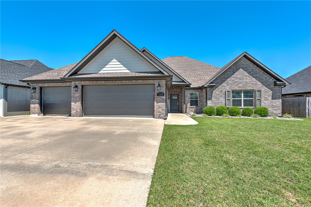 Welcome to this beautifully maintained 4-bedroom, 3-bathroom home offering 2,370 sq ft of thoughtfully designed living spaceāall on one level. Built in 2018, this single-story gem features a spacious split floorplan. The open-concept living area is highlighted by a cozy gas log fireplace, custom built-ins, and large windows that fill the space with natural light. The private primary suite includes a generous en-suite bathroom and walk-in closet, while three additional bedrooms are positioned on the opposite side of the home for added privacy. Step outside to a covered patio in the fully fenced backyardāideal for relaxing, grilling, or entertaining year-round. Additional features include a 3-car garage and access to a community pool for summertime fun! Located just minutes from shopping, dining, and everyday conveniences, this move-in-ready home offers the perfect blend of comfort, space, and location!
