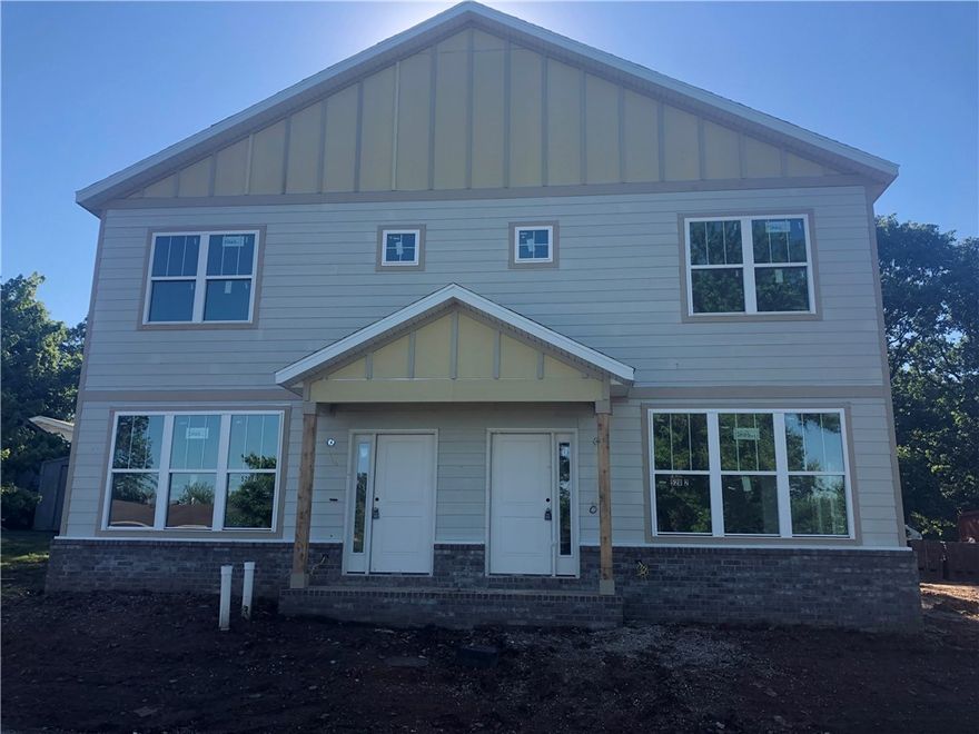 New multi-family construction package of one 3,458 SF duplex . Each side has 1,729 SF, 4 BR, 4.5 BA and one separate house with 1,734 SF, 4 BR, 4.5 BA on same parcel. Granite, premium plank flooring throughout with one year builders warranty. These are located in the opportunity zone approx 1/2 mile from Bud Walton. All units are leased for the upcoming year. This is a turnkey investment with $87,600 gross rent income.