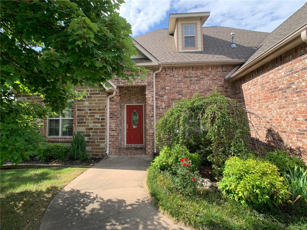 Wonderful stone and brick home on a nice cul-de-sac conveniently close to everything in town. You will love all the living and storage space this home has with its well laid out floor plan. Main bedroom and en suite are both good sized and there is also a nice office or second living space as well as a formal dining room and half bath down. Upstairs you'll find 3 additional bedrooms and a large bathroom. Every bedroom in this home has a giant walk-in closet and cabinet space is plentiful as well. Other features include a natural gas line for your grill on the covered patio, a gas log fireplace, central vac, engineered hardwood flooring on the first floor, 2 attic spaces, phone lines are cat5 cable-which can be used for computer internet, non-slip coating in the garage, new roof in 2018, sidewalks to a park a block away and a huge backyard for family fun. Homes like this one go fast so don't miss out! 
Agent owned