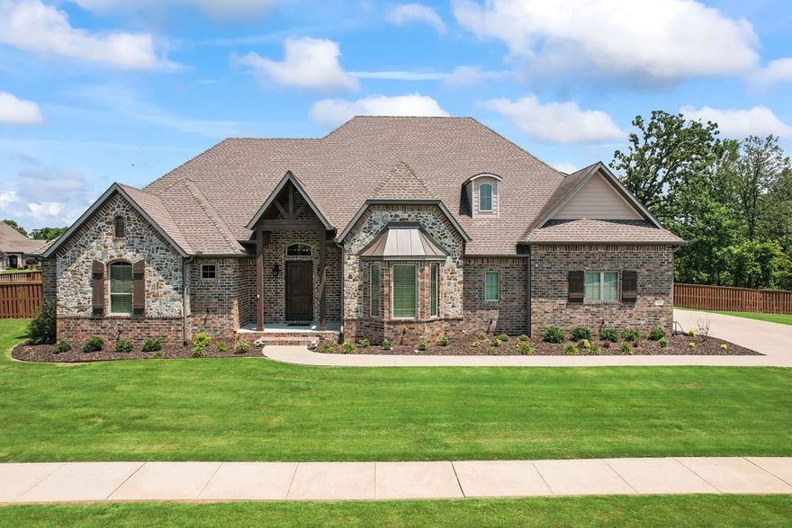 Don’t miss out on this rare find! New roof installed August ‘24. Custom built home in the Angel Falls with direct neighborhood access to Coler Mountain Bike Preserve. Only 3 miles from downtown Bentonville and the Walmart Home Office. Home is on a .81 acre flat, corner lot that feels like a double lot given its size. From the main living area, look out at your backyard oasis complete with an in ground saltwater pool and large covered patio with built in grill and outdoor fireplace. This home checks all the boxes: coveted location, spacious/flat lot, pool, basketball goal, in ground storm shelter, oversized garage with heated and cooled workshop, ample storage including walk in attic, and a massive bonus room that currently serves as a theater room but could be 5th bedroom. Home has been immaculately maintained. In addition to new roof, has new pool liner, new appliances, upgraded fans and light fixtures throughout. This one has it all!