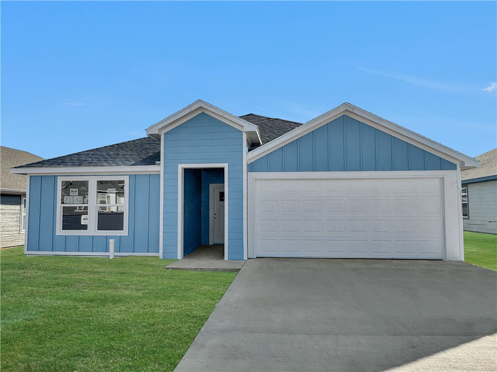 Kingston Floorplan. We are excited to announce Main Street Village, located in Gentry, Arkansas! New construction homes! Wonderful plans featuring quartz counter-tops in the kitchen with stainless steel appliances, and a walk-in pantry. Programmable Wi-Fi thermostat! Luxury Vinyl Plank throughout. The primary bedroom is a luxurious retreat featuring dual vanity sinks with quartz countertops, walk-in shower, and spacious walk-in closet! Covered front porch and rear patio. Homes are complete with a landscape package, garage door opener. 4 Sides LP Smart Siding with 50-year warranty. Taxes TBD.