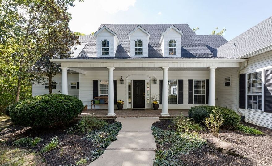 Experience this beautiful custom built home minutes from Fayetteville! This architecturally classic home is nestled in a quiet cul de sac w/3.7 acres of serene forest to ensure you are at one w/nature. See the trees explode in beauty every Spring & relax on the back deck w/a babbling wet weather creek in the Spring & Fall. Home features an open, airy great room full of light from the expansive windows, looking out into the woods. The second level also features an open loft w/an incredible forest view. Enjoy the convenience of a main level master suite w/adjoining den. House features expansive storage space, incl. a large bonus area over the 3rd car garage. Another bonus room can be found over the main garage, perfect as a family room or home theater. Home features a new roof w/a 5 year warranty that transfers to the new owner! Fresh landscaping adorns the surrounding yard for a home as beautiful outside as it is inside. Do not miss this rare opportunity to possess this private & unique one owner home!