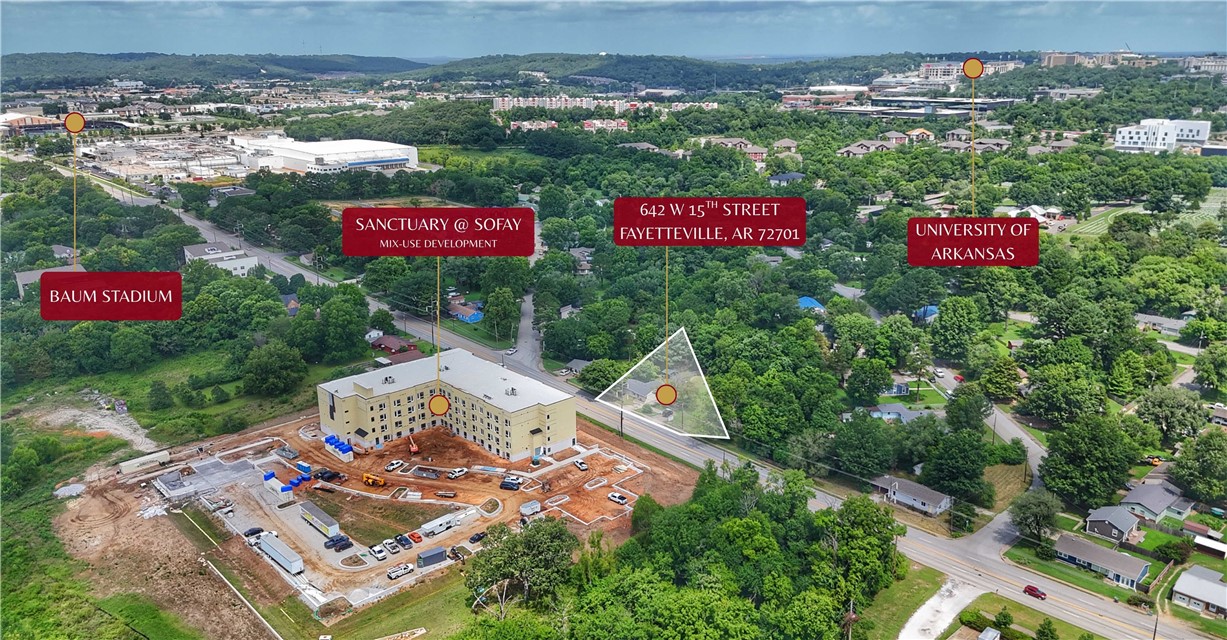 Prime Development Opportunity Across from Fayettevilleās New Sanctuary Project
Don't miss the chance to own a 0.53-acre parcel directly across from the highly anticipated Sanctuary mixed-use developmentāfeaturing apartments, offices, and retail. Zoned RMF-24, this property offers strong potential for multi-family housing or mixed-use concepts. Located just minutes from the University of Arkansas, Razorback Greenway, and Fayettevilleās thriving downtown, itās positioned in one of the cityās most active growth corridors.