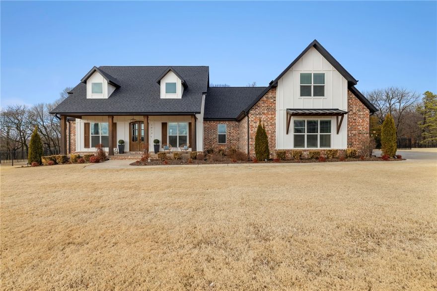 Welcome to your dream home in Riverside Estates! This stunning 4 or 5 bedroom, 3.5 bath custom home was built in 2020, meticulously maintained, and sits on a serene 2 acre lot that backs up to a wooded ravine for the perfect balance of neighborhood and privacy! The open concept living space features tall ceilings, natural light, and a spacious layout that is perfect for entertaining. The open layout kitchen boasts top-of-the-line appliances, a large island and eat-in kitchen, and a huge walk-in pantry. The main floor also has a split floor plan with a master suite that is connected to the laundry room, 3 additional bedrooms and a full bath, a half bath for guests, and a mudroom area off the garage. Upstairs features an oversized bonus room with a walk-in closet and full bath that could easily be used as a 5th bedroom. Walking out to the covered patio to enjoy the private backyard or to the White River access within the neighborhood, it’s easy to forget that you’re only ten minutes from town.