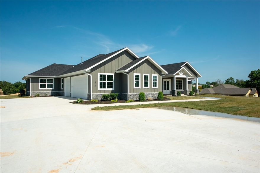 Plenty of room to build a shop or have horses. Picture yourself sitting on your large covered patio and enjoying the beautiful expansive countryside view over your own private pond while eating a meal that you cooked using your outdoor kitchen. This is just one of the many features this new construction home that sits on 2.82 acres has to offer. This home is 3434 sq ft and is all on one level with 4 bedrooms and 3.5 baths. Home features a large walk in pantry, oversized laundry room, game room, office/study/formal dining room, 3 car garage with large storage area, and a whole lot more. Builder got carried away and built a custom home which he is offering to you a spec price. Come check this one before it is sold. Amenities/upgrades list attached.