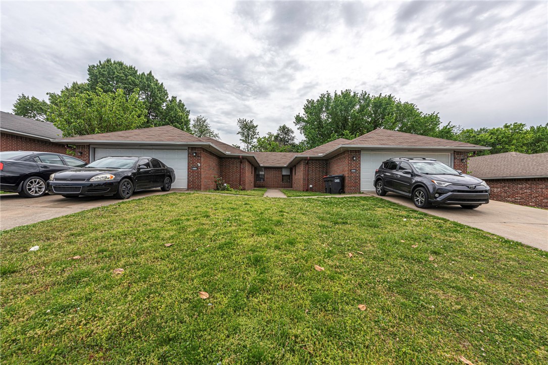 Back on market at no fault of the seller. Build or start your investment portfolio!! This two unit duplex is located minutes away from Hwy 412 (Sunset Ave) with shops, eateries, and access to I-49 and Elm Springs Road! Each unit features 3 bedrooms and 2 bathrooms and a 2 car garage and 1,422 sqft on each side! Unit A is currently leased at $950 per month and is currently rented through 8/8/2024! Unit B is currently leased at $950 Per month and is leased through 8/8/2024! Do not disturb the tenant - no showings without accepted offer* Don’t miss out on this opportunity! Act now!