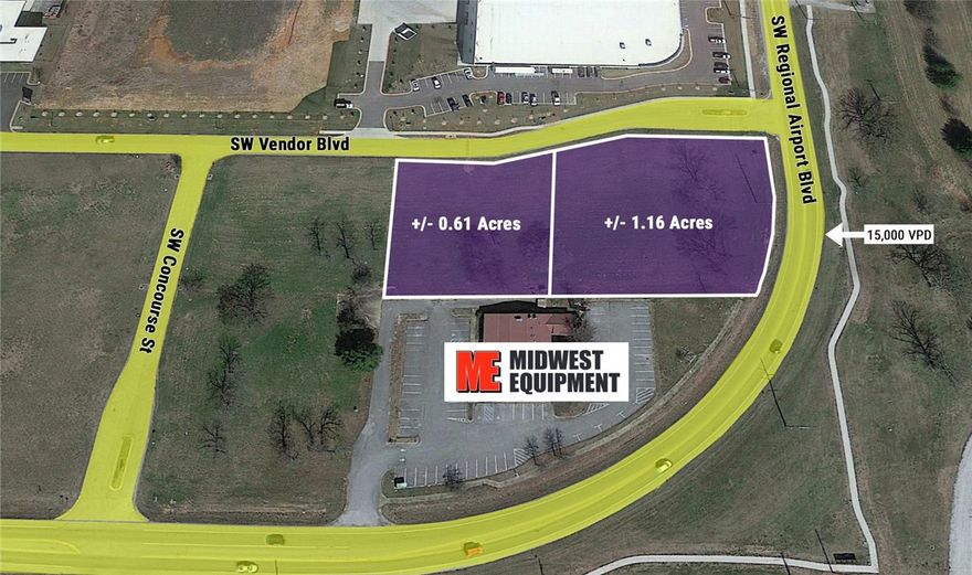 Development land located adjacent to Walmart Distribution Centers with excellent visibility.  Located in a rapidly growing area in Bentonville.