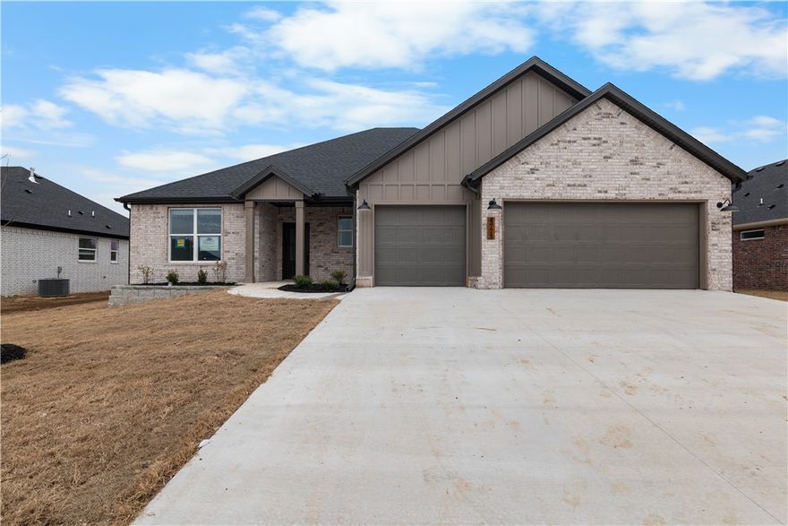 $8000 IN COMBINED CONCESSIONS! Builder (limited time) + Preferred Lender.
Experience the Verlaine plan at Spring Creek Farms. This modern community will feature a community pool, playground and walking trails.
The Verlaine Plan offers refined one-level living with four bedrooms, 2.5 baths, and a dedicated flex/office space. Its open layout features a vaulted, beam-accented ceiling, gas fireplace, and designer finishes throughout. The chef’s kitchen includes quartz countertops, custom cabinets to the ceiling with soft-close drawers and cabinets, a walk-in pantry, and a gas range with a fully vented hood. Hard-wired ethernet runs throughout the home for modern connectivity. The primary suite provides a spa-like retreat with a walk-in shower, free-standing tub, and dual vanity. A 3-car garage, mud bench, and a large covered patio with gas and ethernet hookups complete this thoughtfully crafted luxury design.