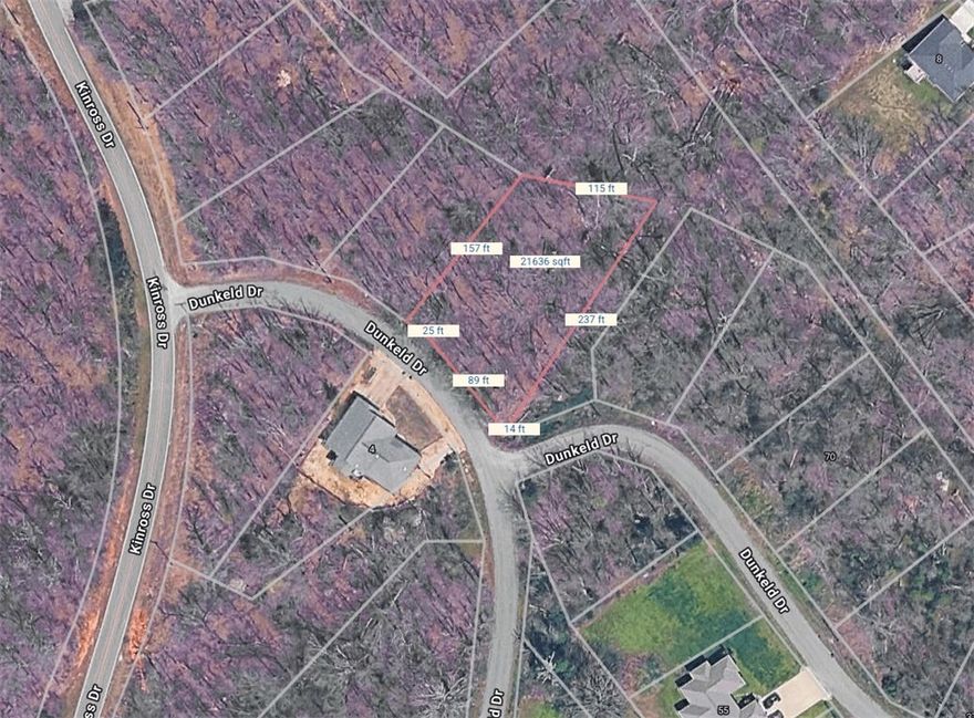 Large Bella Vista building site ready for your dream home. Very buildable half-acre near Loch Lomond Lake. Utilities at the street. On-site septic needed.