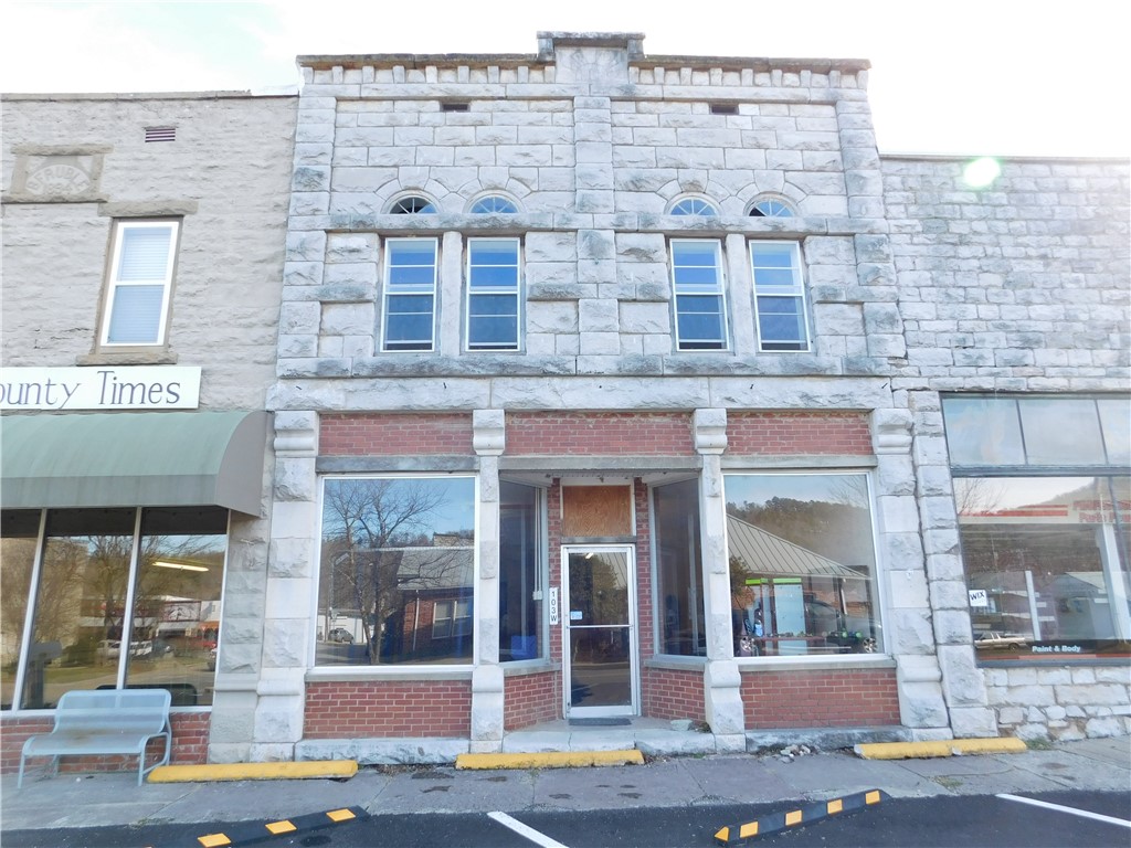 This historic building located in the Ozark Mountains and Buffalo River National Park Region of Arkansas. It is located just off the square in the quaint town of Jasper, Arkansas near the Little Buffalo River. The building features includes two levels of almost 2700 square feet of space. The property includes an approximately 50ā x 45ā open grass lot with Hwy 7 access and frontage. This building could be a great location for a restaurant, office space or remodeled into an apartment. It is located in beautiful Newton County, Arkansas and near the Ozark National Forest. Property is just a short drive from Russellville, Harrison and Fayetteville. This central location is convenient to the best swimming holes, hiking, canoeing, wildlife photography and fishing. Other nearby outdoor activities include horseback riding, mountaineering, caving and scenic driving.