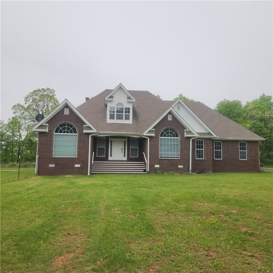 Looking for an Ozark Mountain Top Home to Call your Own? Here it is! This Ozark Mountain Paradise is just what you are looking for! This beautiful brick home was remodeled in 22-23. New flooring, paint, cabinets, doors, lighting and many other improvements. New roof in 22. Two geothermal systems and a upper split air put in 22-23, Enter this stunning five bed 3 bath and see the gorgeous great room, formal dining, primary suite with huge windows, and beautiful private bathroom with walk in closet, Three bedrooms downstairs and the fourth and fifth bedroom upstairs with full bath. The stylish kitchen with dine in area is one any chef would be proud to have. Dine in the kitchen, or perhaps on the beautiful sunroom off from the family room, or you can take your meals or morning coffee out on the huge-curved deck that looks out over the mountain. The main living level has newer luxury vinyl flooring and upstairs is carpeted. This great home is more in ready, Call today for your appointment to view!
