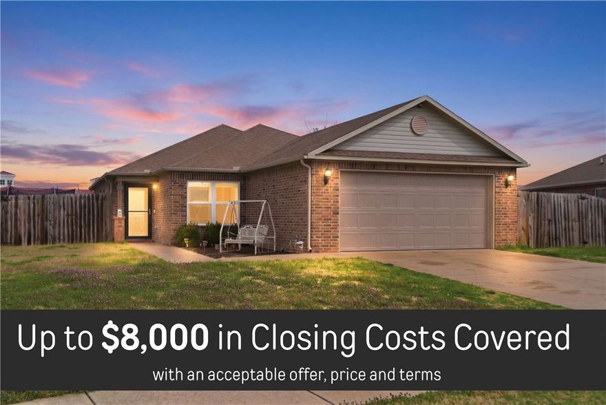 Welcome to a haven of Comfort, Community, and Convenience! If your season of life right now involves little ones and a desire for a friendly neighborhood, then this is your dream spot! This delightful home boasts an open concept, split floor plan, with a layout that practically dances with flow. Nestled in a charming community where waving neighbors is still a thing, this neighborhood offers 2 community pools, a clubhouse with a fully stocked kitchen, trails, parks, and courts. Even better, it’s right next to Willis Shaw Elementary—so the school run is as simple as a short walk with the kids. Located conveniently in Springdale near the new 612 bypass, it's a breeze to reach Bentonville, Springdale, or Fayetteville. And for nature lovers, it's a stroll away from the picturesque 120-acre Shaw Park, complete with a fish-filled pond, trails, pavilions, playgrounds, and lush natural beauty. Swing by and see if this one feels like home.
