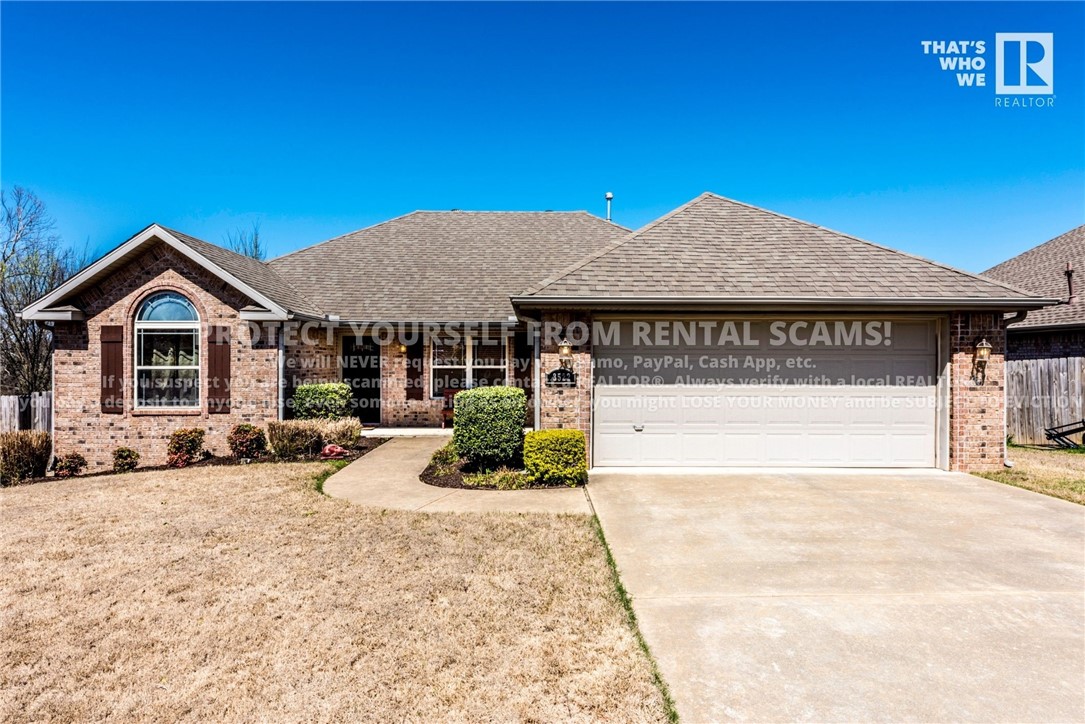 This gorgeous 3-bedroom, 2-bathroom home offers the perfect blend of comfort, style, and convenience — just minutes from schools, trails, and shopping! Check out the bright, open living area featuring a cozy gas log fireplace, ideal for relaxing or hosting guests. The kitchen is both functional and stylish, with wood-look cabinetry, tile flooring, and a spacious eat-in dining area. The primary bedroom features a tray ceiling and luxurious private en-suite complete with a double-sink vanity, walk in shower, and soothing whirlpool tub. Enjoy morning or evening gatherings on the covered back deck, all within the peace and privacy of a fully fenced backyard. *Available date may change. Property is tenant occupied - do not disturb the tenant. **Tenant is responsible for all utilities and lawn care/maintenance.