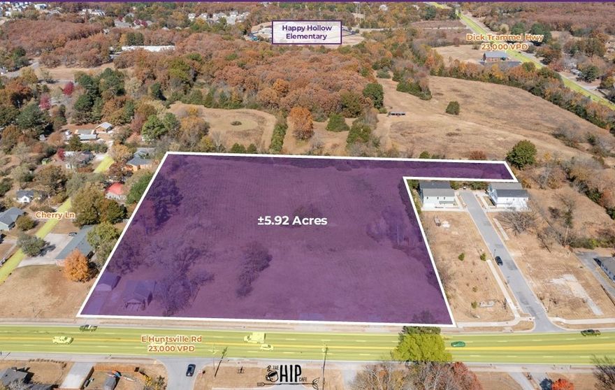 Premium location with 209 linear feet of frontage.  The site is flat, cleared and ready for immediate development.  2.6 miles to the University of Arkansas campus.  3.6 miles to I-49.