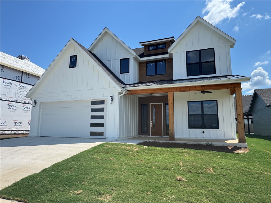 Welcome to Meadow Brook in SW Rogers! Great community in the best location! This plan features 3-4 bedrooms (2 flex spaces either bedroom 2 or study option as well as upstairs bedroom 4 or bonus room). All bedrooms have walk-in closets with plenty of storage! Downstairs you will find the primary bedroom. Great layout with open kitchen/living room area. Kitchen has large island to sit up to 6 bar stools, built-in gas cook top, built-in oven and microwave, large pantry, and eat in dining area. Primary bedroom feature en suite bathroom with soaking tub, walk-in shower, his and hers separate vanities, and large closet with lots of built-ins. Bedrooms 3 & 4/bonus room are upstairs along with a full bathroom. Enjoy the evenings grilling on the covered back patio! Can't beat location being only minutes to shopping, dining, groceries stores, and only steps to the Razorback Greenway Trail.